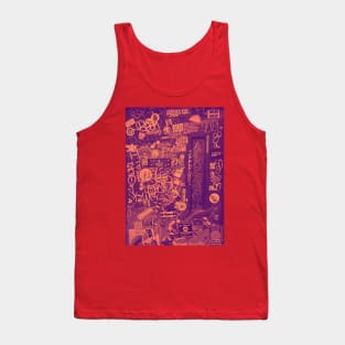 Street Tags Graffiti Stickers NYC Tank Top